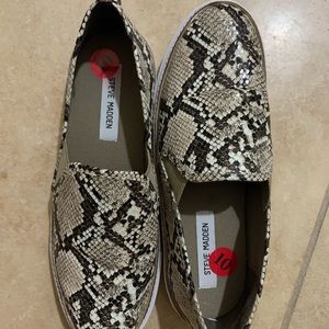 Steve Madden Snakeskin Slides/Sneakers